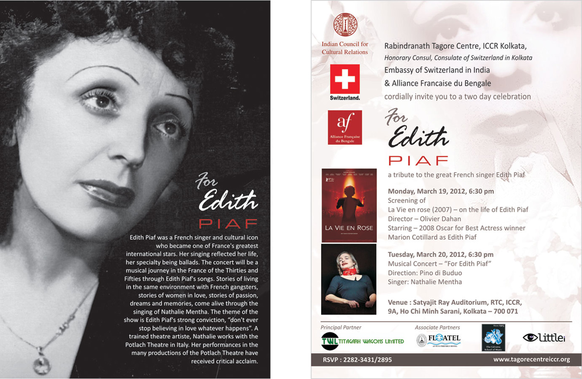 For Edith Piaf: 20 March 2012